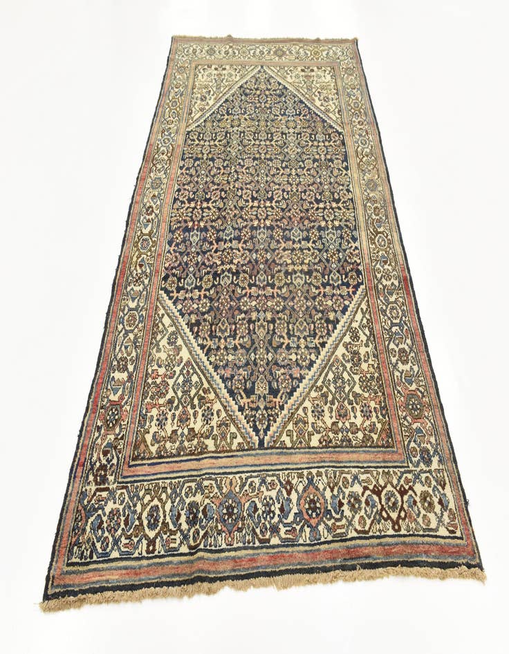 Detail image of 5' 7 x 10'  Hand Knotted Hossainabad Persian Wool Rug