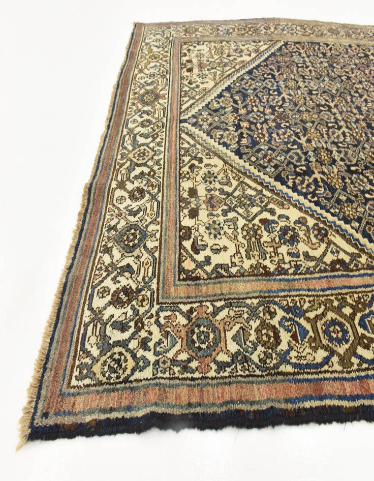 Detail image of 5' 7 x 10'  Hand Knotted Hossainabad Persian Wool Rug