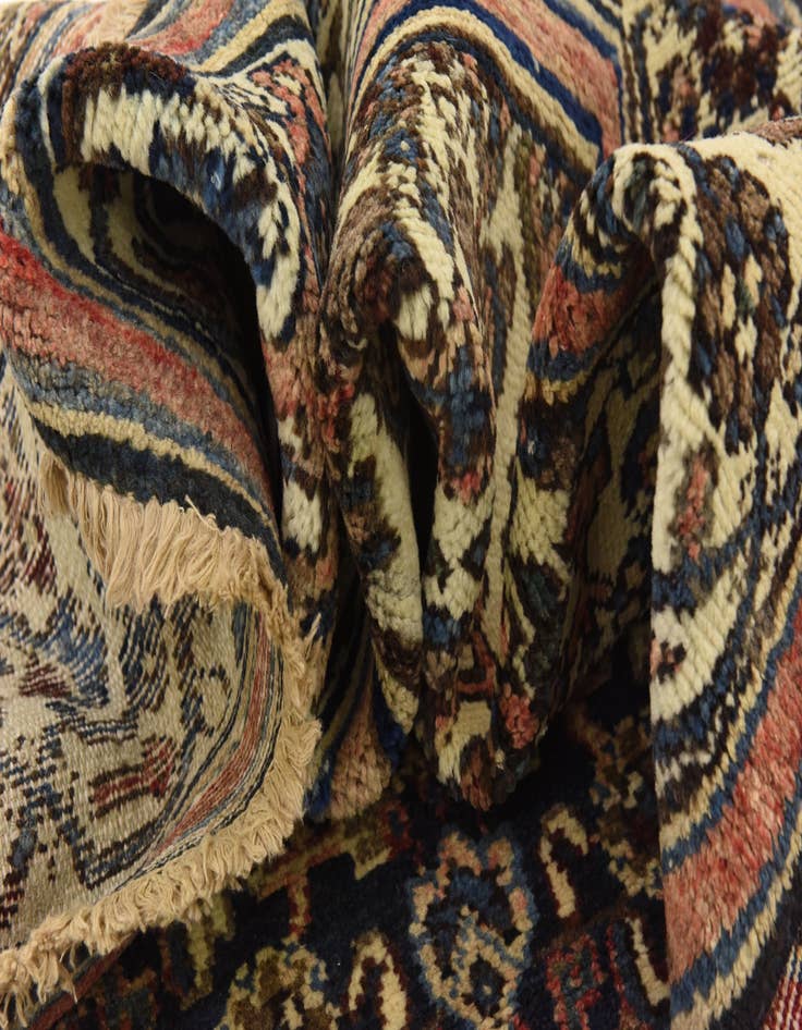 Detail image of 5' 7 x 10'  Hand Knotted Hossainabad Persian Wool Rug