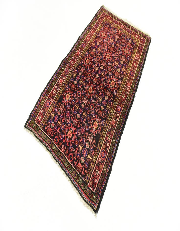 Detail image of 3' 9 x 6' 7  Hand Knotted Hossainabad Persian Wool Rug