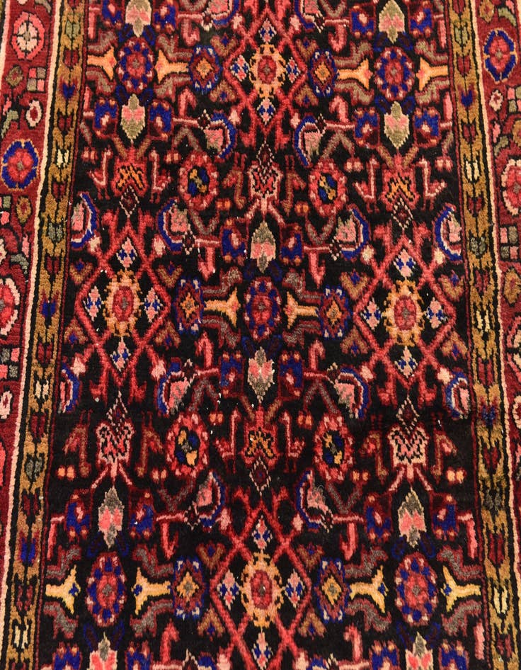 Detail image of 3' 9 x 6' 7 Hand Knotted Hossainabad Persian Wool Rug