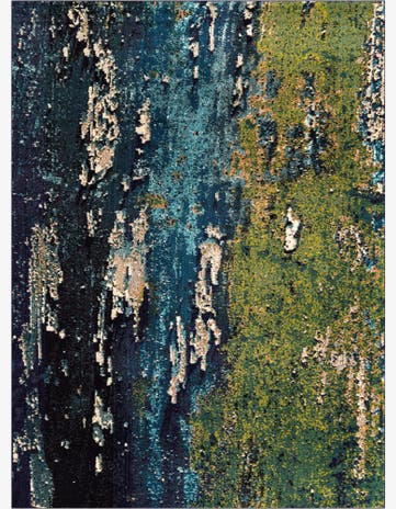 Navy Blue Washable Hyacinth Rug