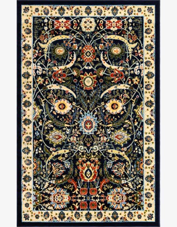 5' 3 x 8' Isfahan Design Rug
