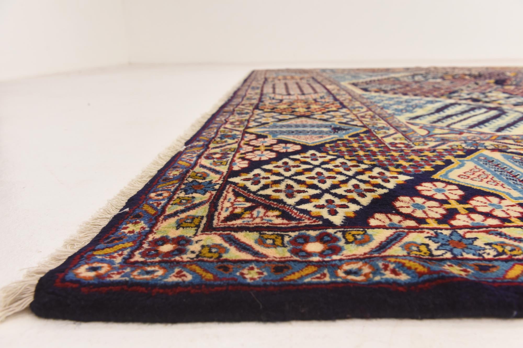 10' 2 x 13' 8 Hand Knotted Isfahan Persian Wool Rug