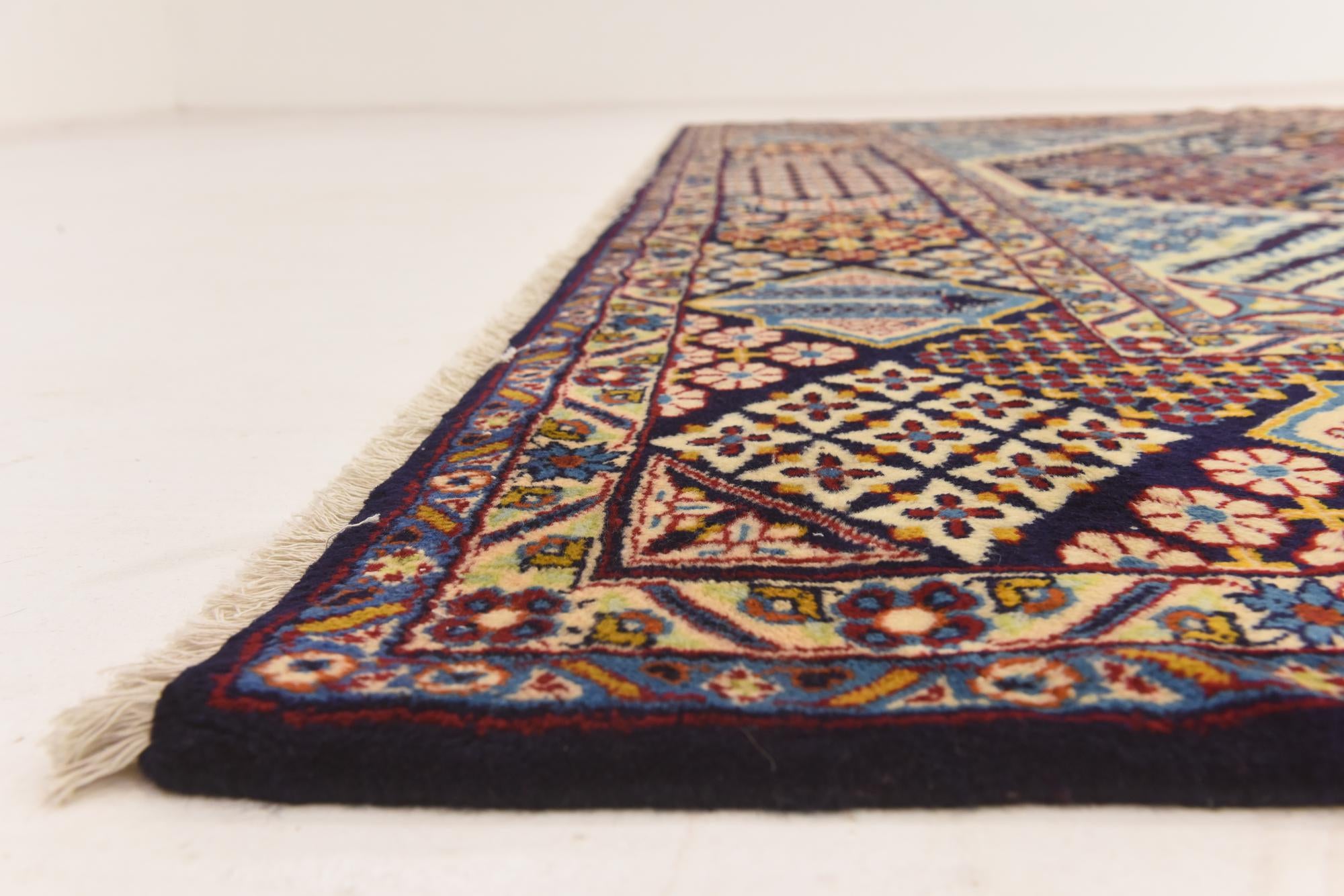 10' 2 x 13' 8 Hand Knotted Isfahan Persian Wool Rug