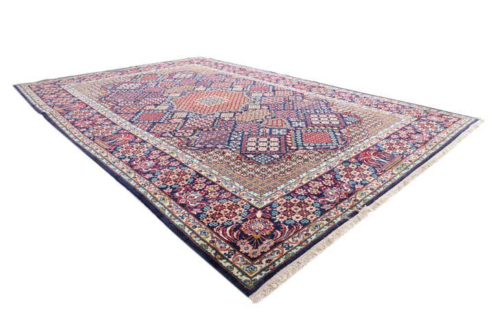 10' 1 x 15' 2 Hand Knotted Isfahan Persian Wool Rug