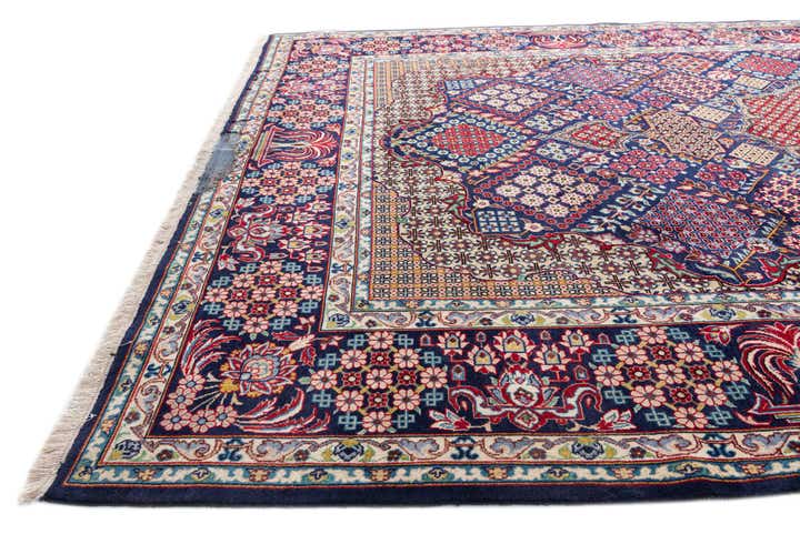 10' 1 x 15' 2 Hand Knotted Isfahan Persian Wool Rug