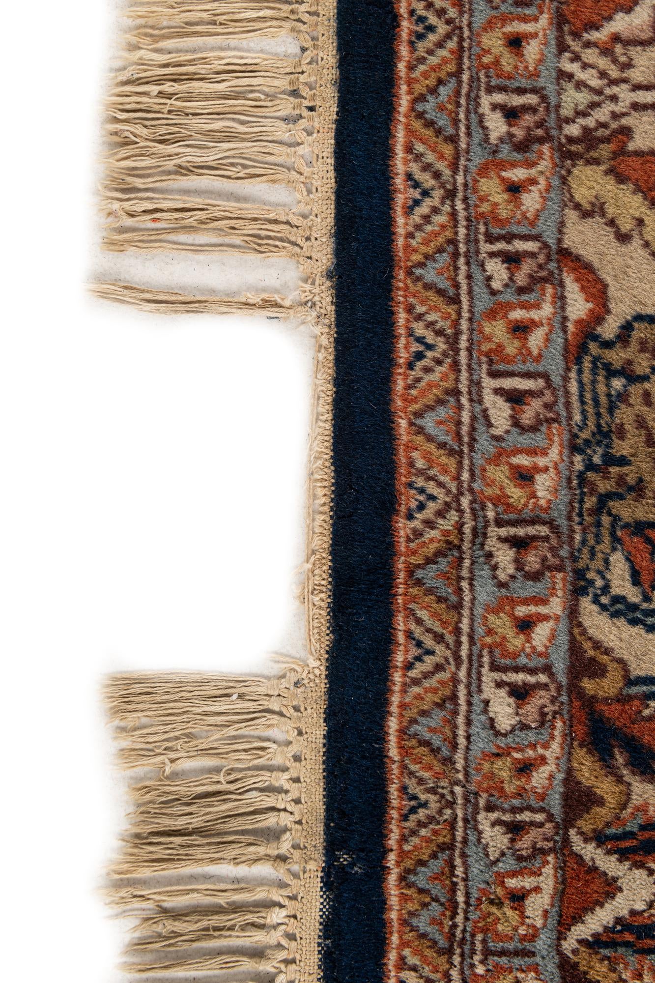 6' x 9' 2 Hand Knotted Isfahan Oriental Wool Rug