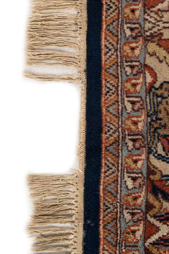 6' x 9' 2 Hand Knotted Isfahan Oriental Wool Rug