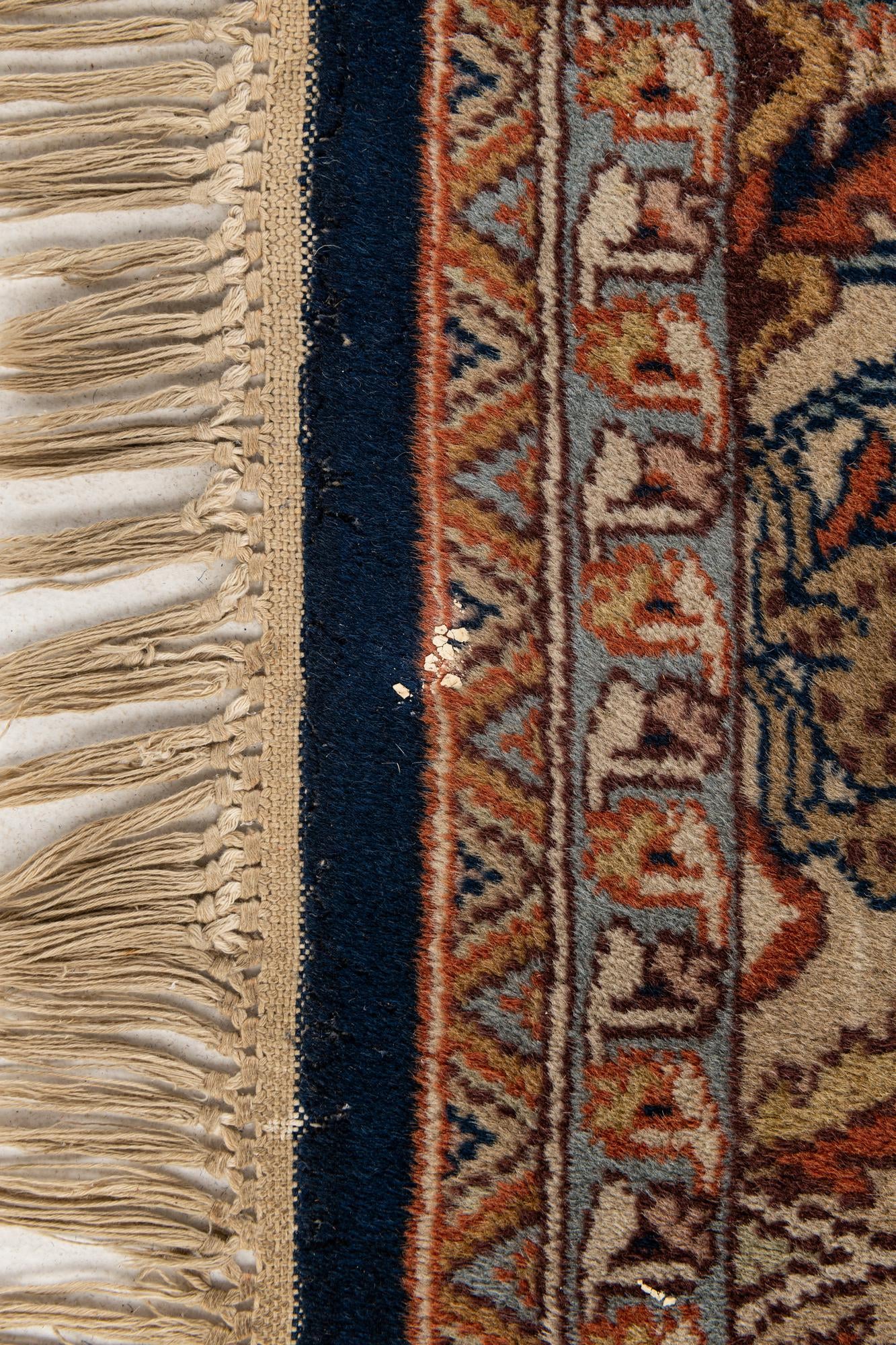 6' x 9' 2 Hand Knotted Isfahan Oriental Wool Rug
