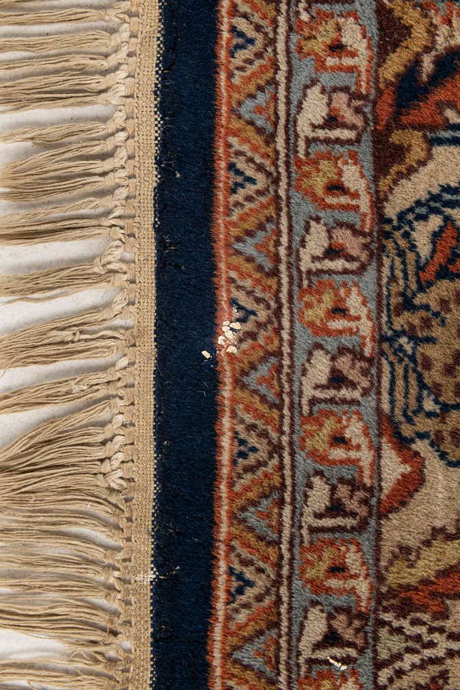 6' x 9' 2 Hand Knotted Isfahan Oriental Wool Rug