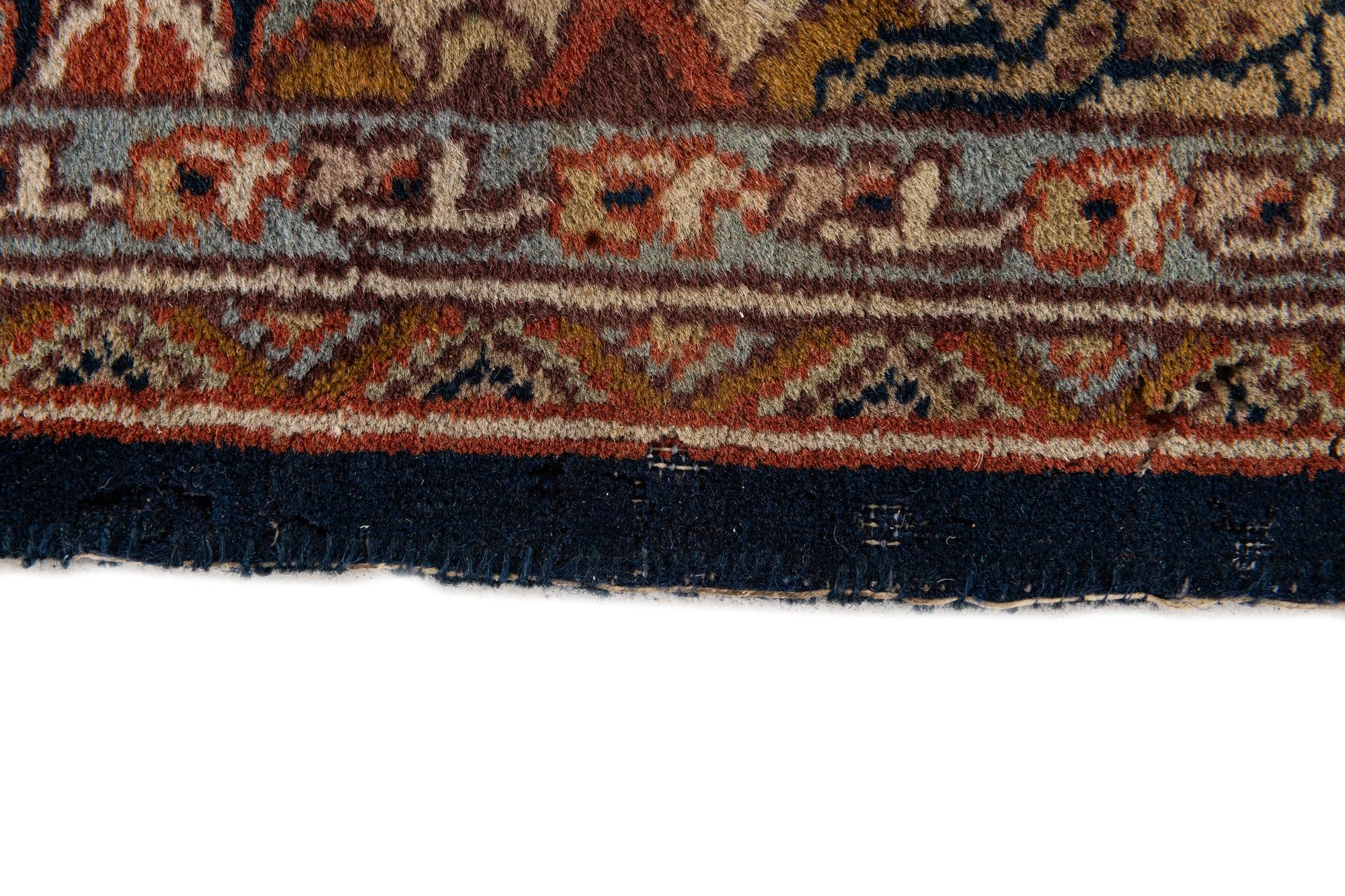 6' x 9' 2 Hand Knotted Isfahan Oriental Wool Rug