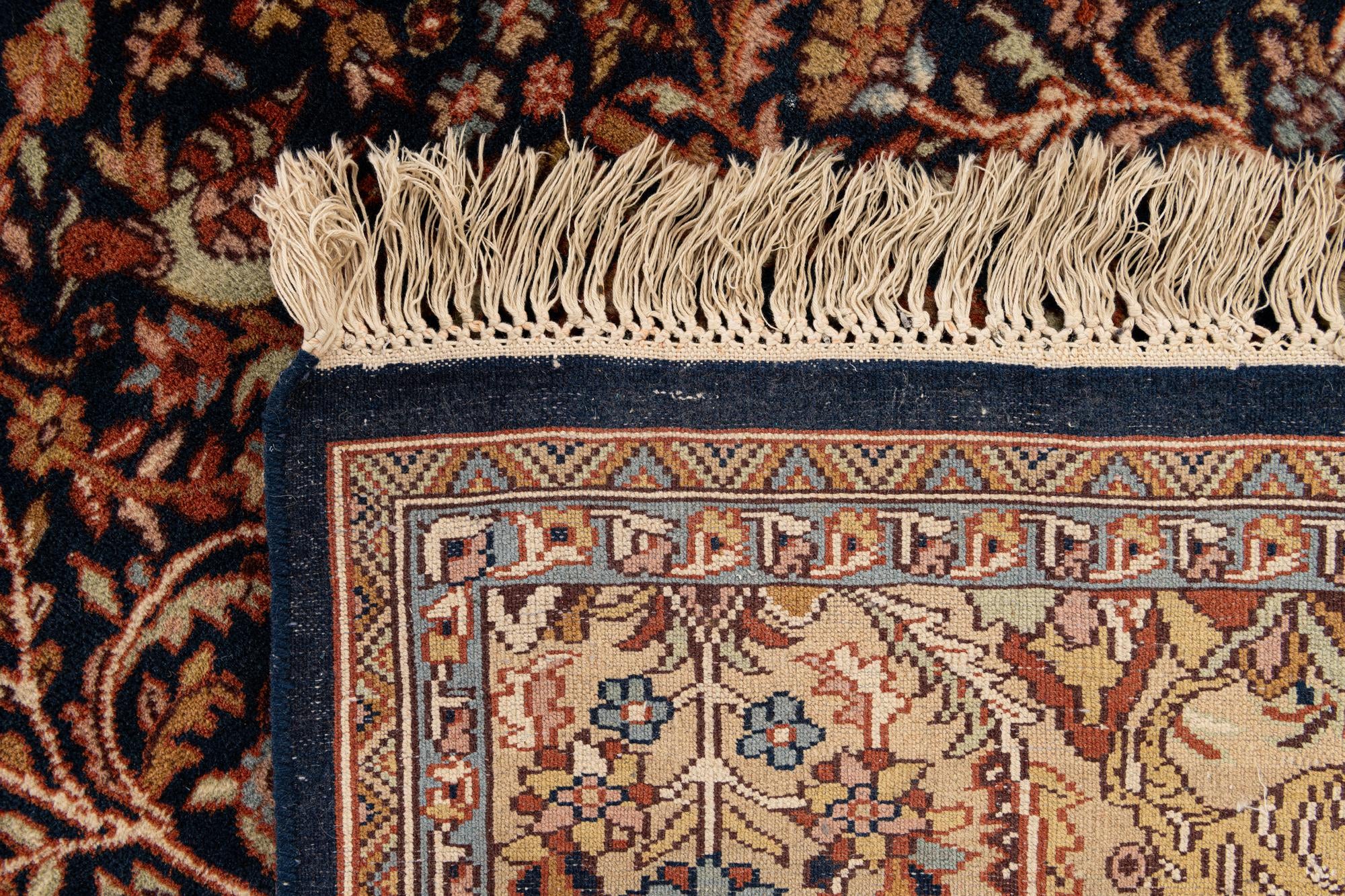 6' x 9' 2 Hand Knotted Isfahan Oriental Wool Rug