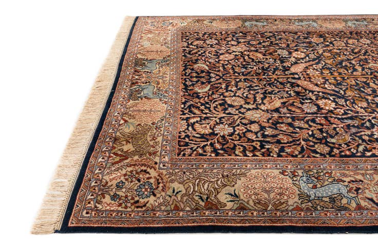 Detail image of 6' x 9' 2 Hand Knotted Isfahan Oriental Wool Rug