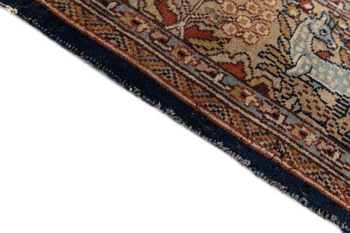 6' x 9' 2 Hand Knotted Isfahan Oriental Wool Rug