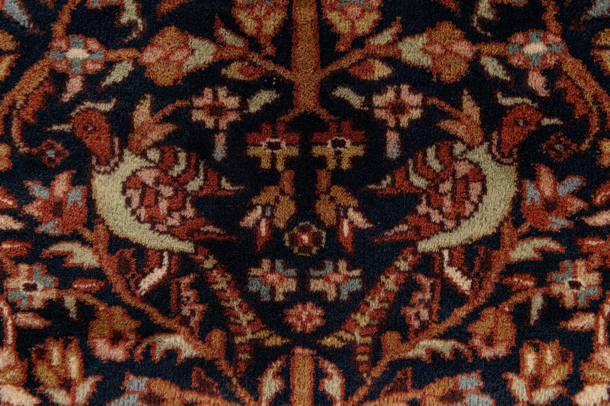 6' x 9' 2 Hand Knotted Isfahan Oriental Wool Rug