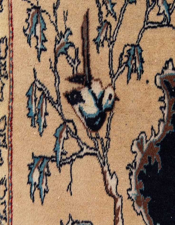Detail image of 4' 6 x 7' 6  Hand Knotted Isfahan Persian Wool Rug