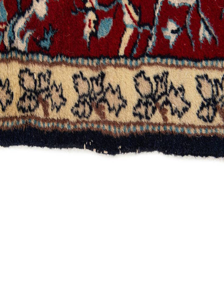 Detail image of 4' 6 x 7' 6  Hand Knotted Isfahan Persian Wool Rug