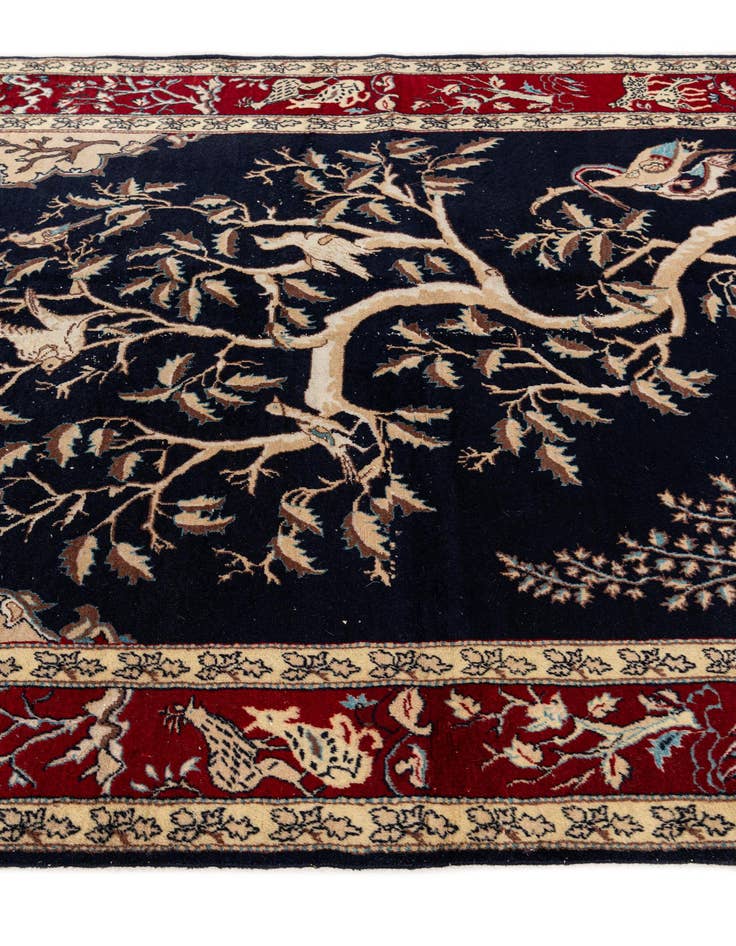 Detail image of 4' 6 x 7' 6  Hand Knotted Isfahan Persian Wool Rug
