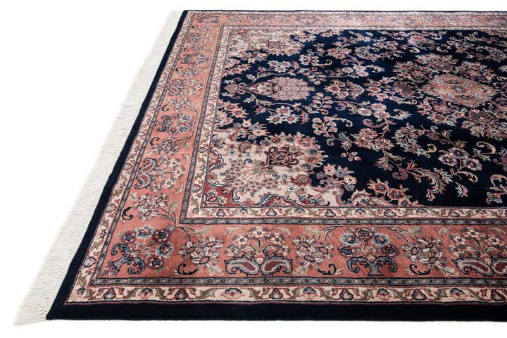 200cm x 255cm anudado a mano Jaipur Agra Alfombra Lana