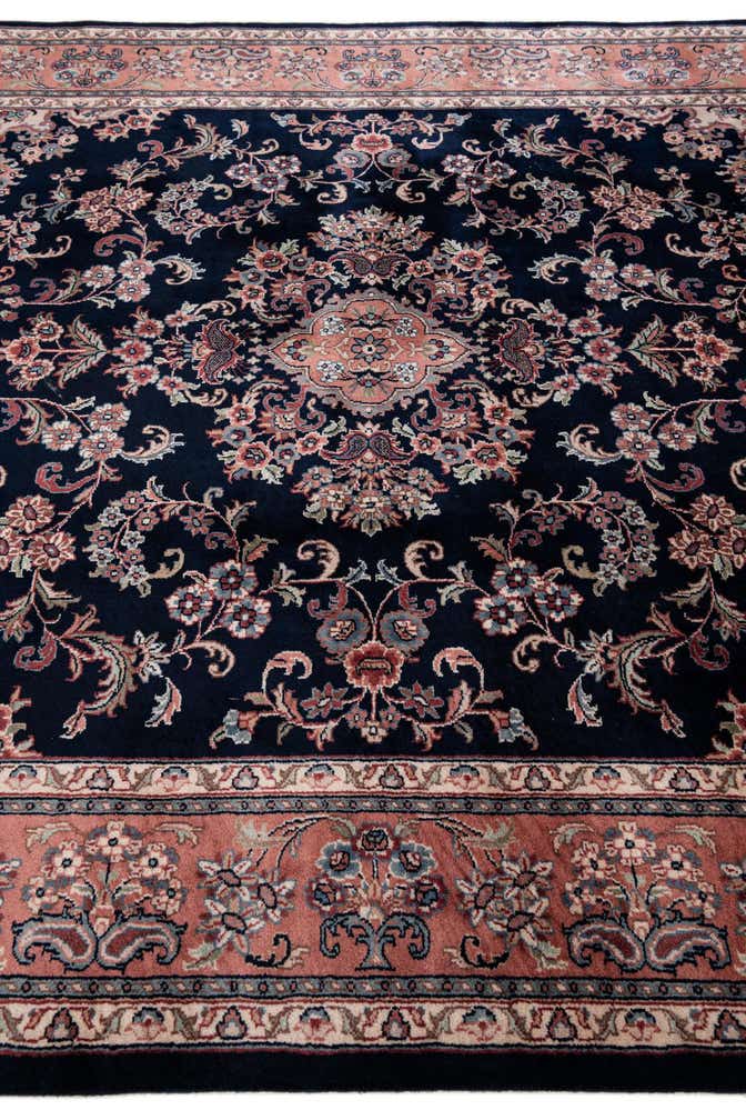 200cm x 255cm anudado a mano Jaipur Agra Alfombra Lana