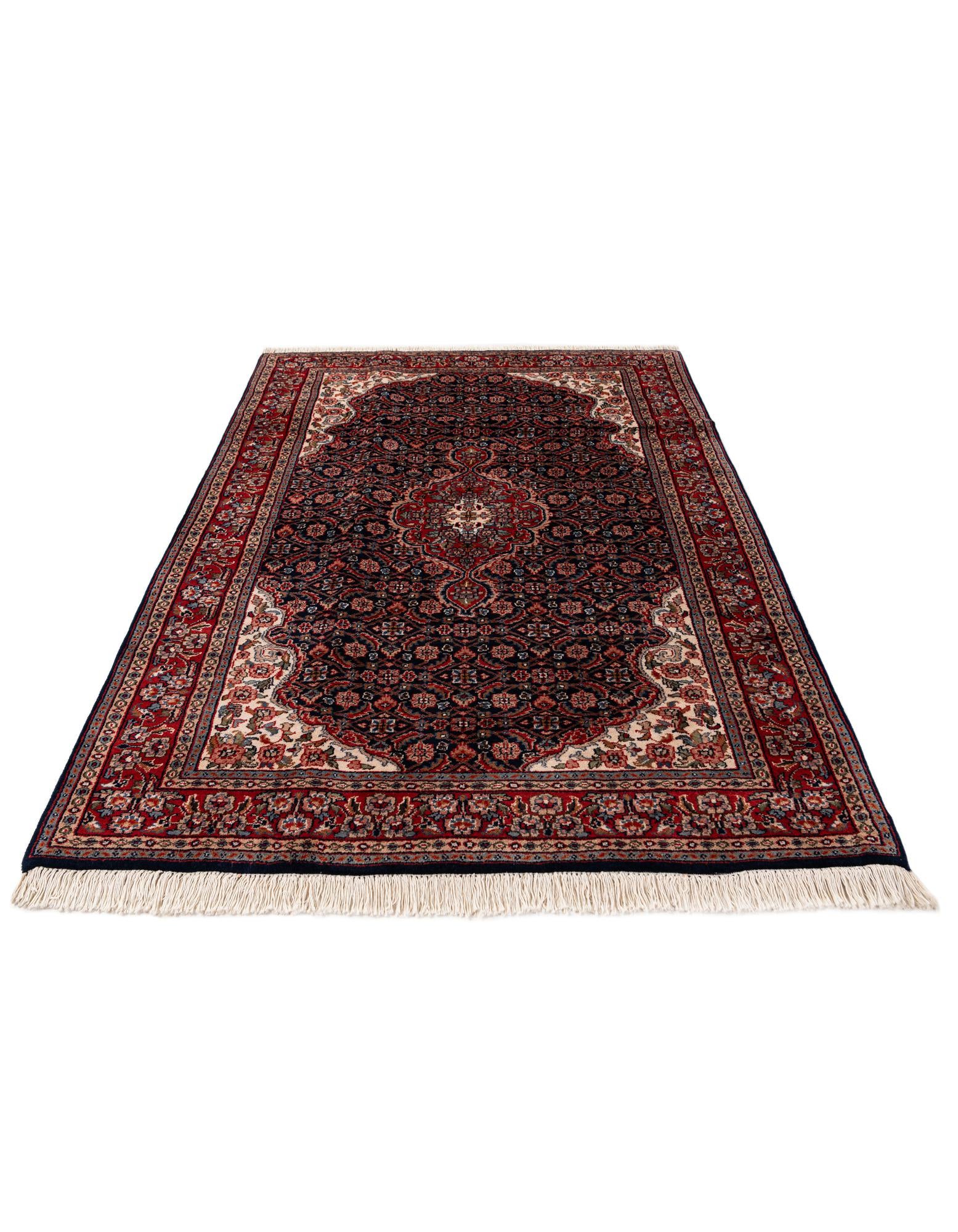 4' 1 x 6' 1 Hand Knotted Jaipur Agra Wool Rug