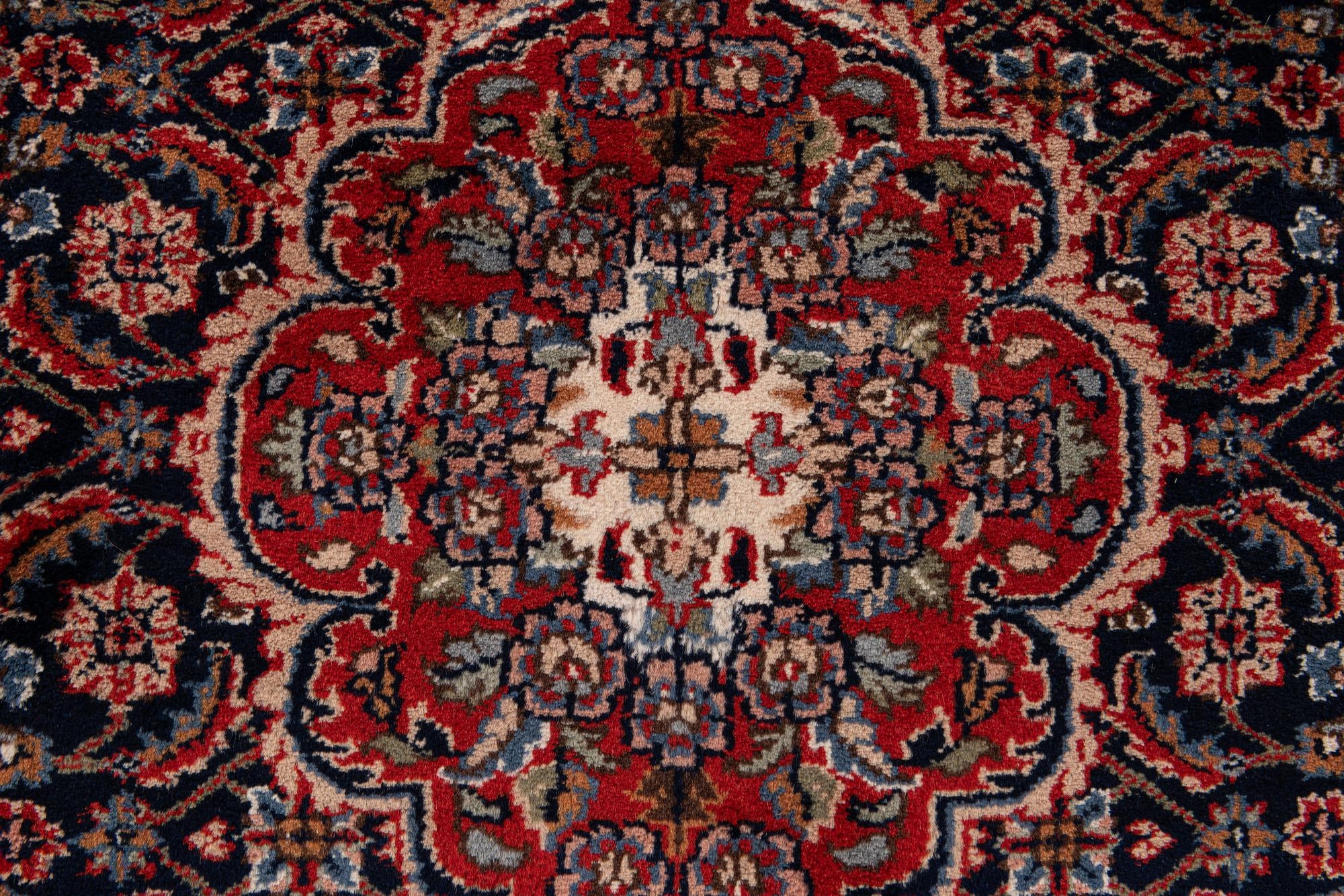 4' 1 x 6' 1 Hand Knotted Jaipur Agra Wool Rug