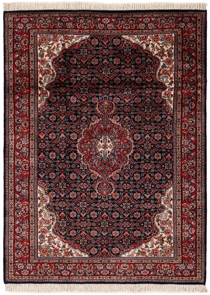 4' 1 x 6' 1 Hand Knotted Jaipur Agra Wool Rug