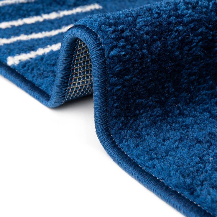 Detail image of Custom Navy Blue Kai Rug