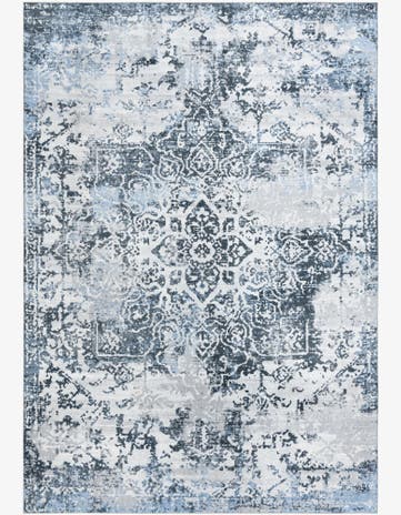 Navy Blue Kamala Washable Rug