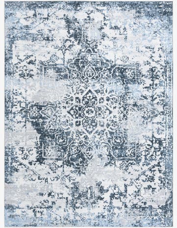 Navy Blue Kamala Washable Rug