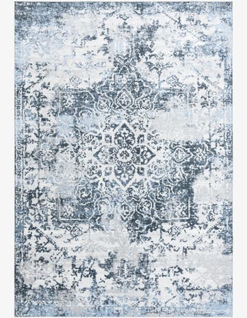 Navy Blue Kamala Washable Rug