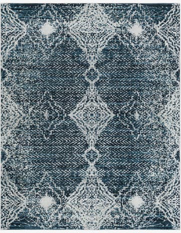 Navy Blue Kamala Washable Rug