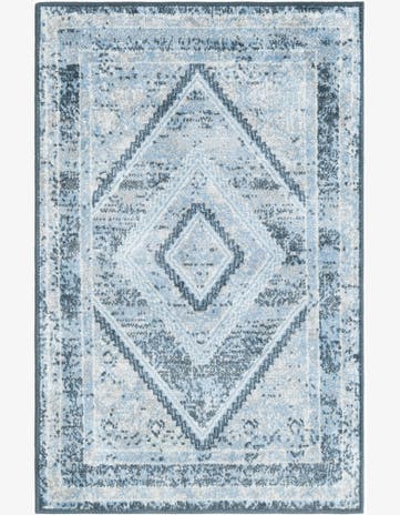Navy Blue Kamala Washable Rug