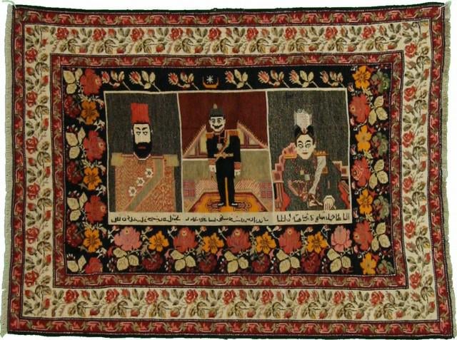4' 4 x 5' 9 Hand Knotted Karabakh Wool Rug