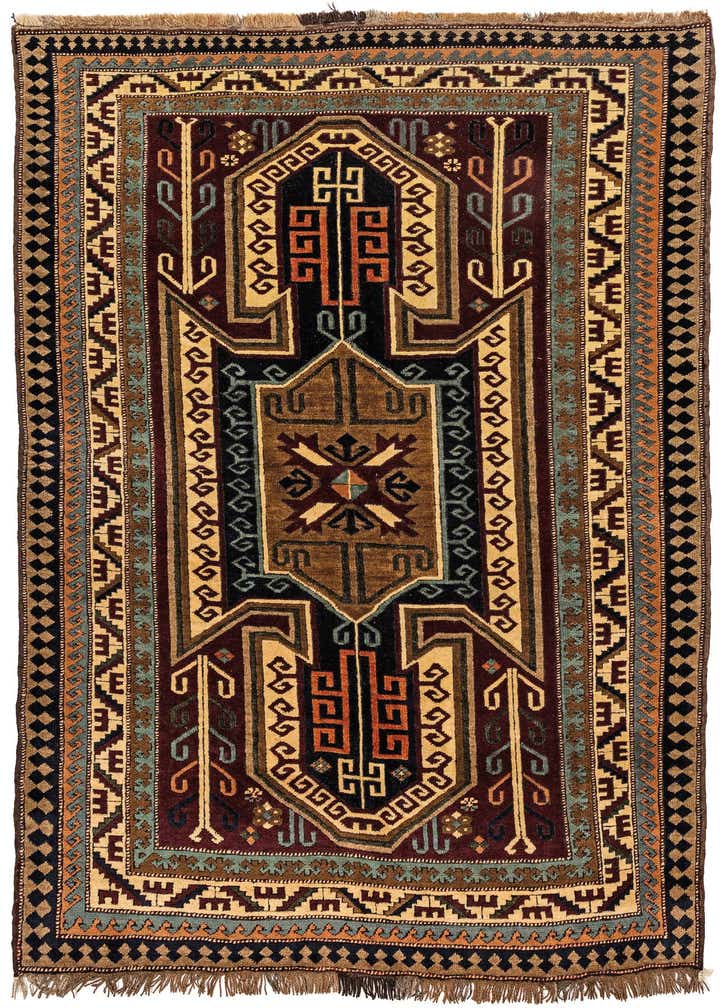 4' 10 x 7' 2 Hand Knotted Kars Wool Rug