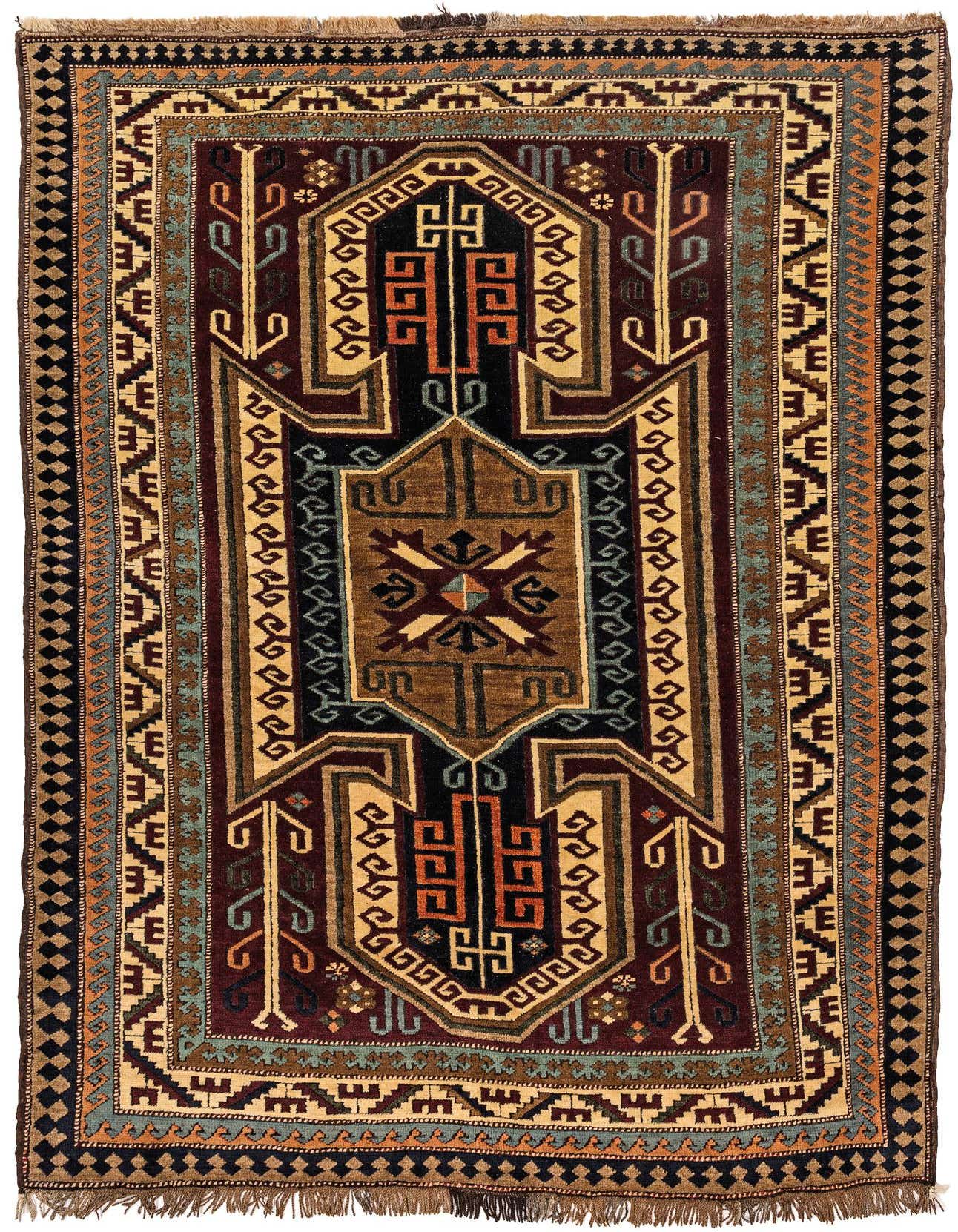 4' 10 x 7' 2 Hand Knotted Kars Wool Rug