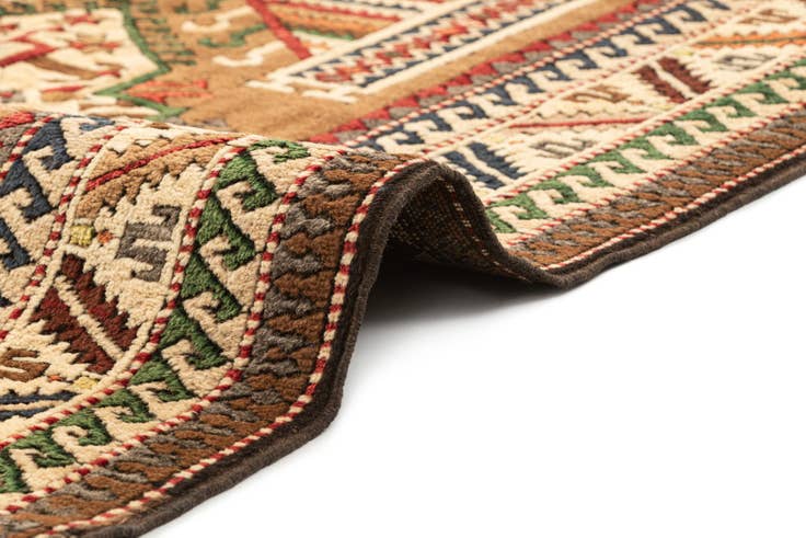 Detail image of 4' 4 x 6' 6 Hand Knotted Kars Wool Rug