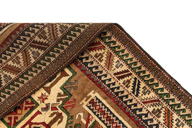Detail image of 4' 4 x 6' 6 Hand Knotted Kars Wool Rug