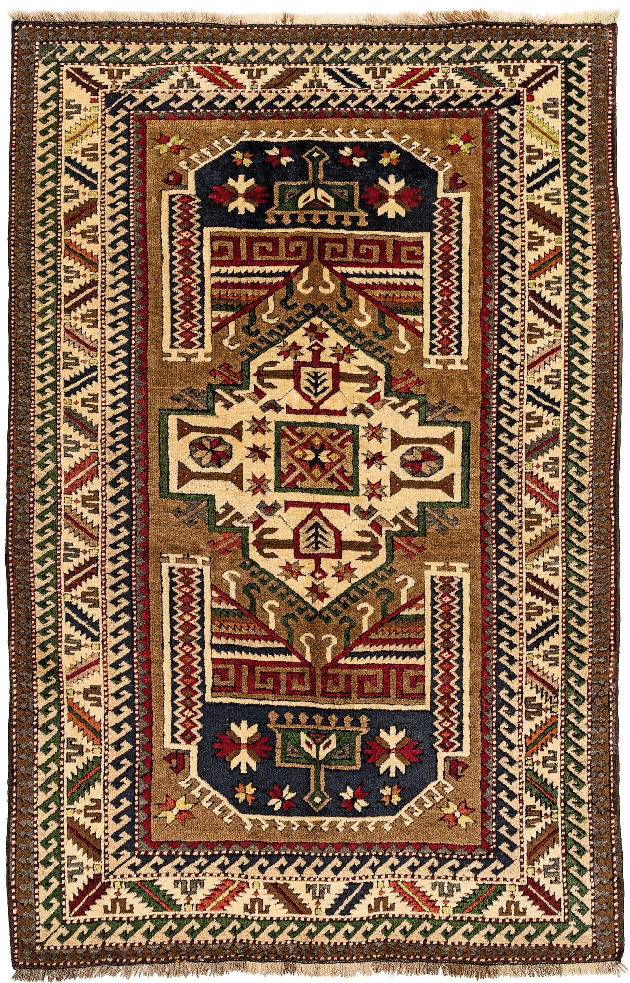 4' 4 x 6' 6 Hand Knotted Kars Wool Rug