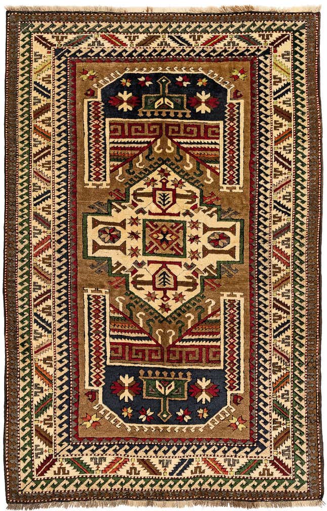 4' 4 x 6' 6 Hand Knotted Kars Wool Rug