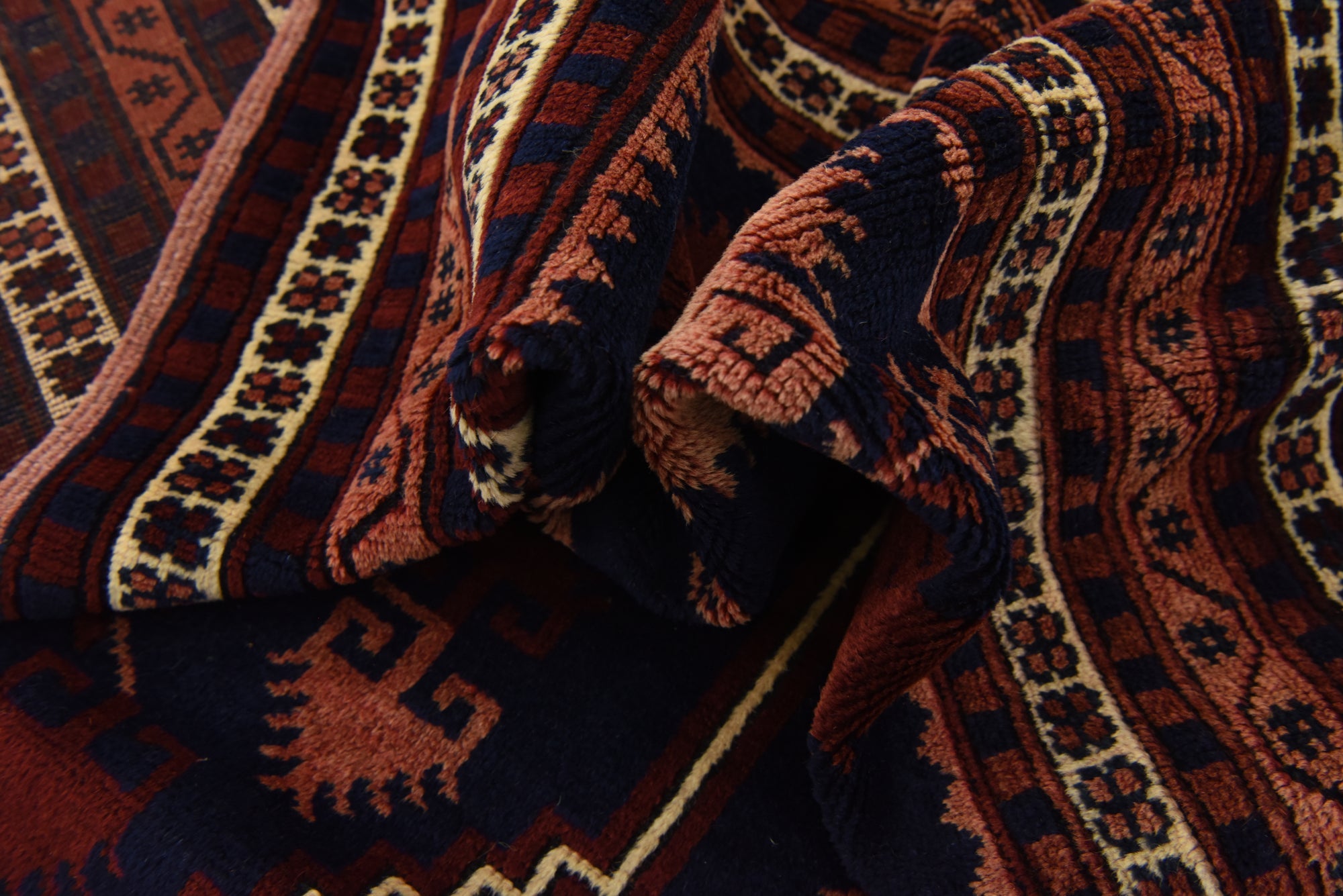 3' 5 x 6' 5 Hand Knotted Kars Oriental Wool Rug