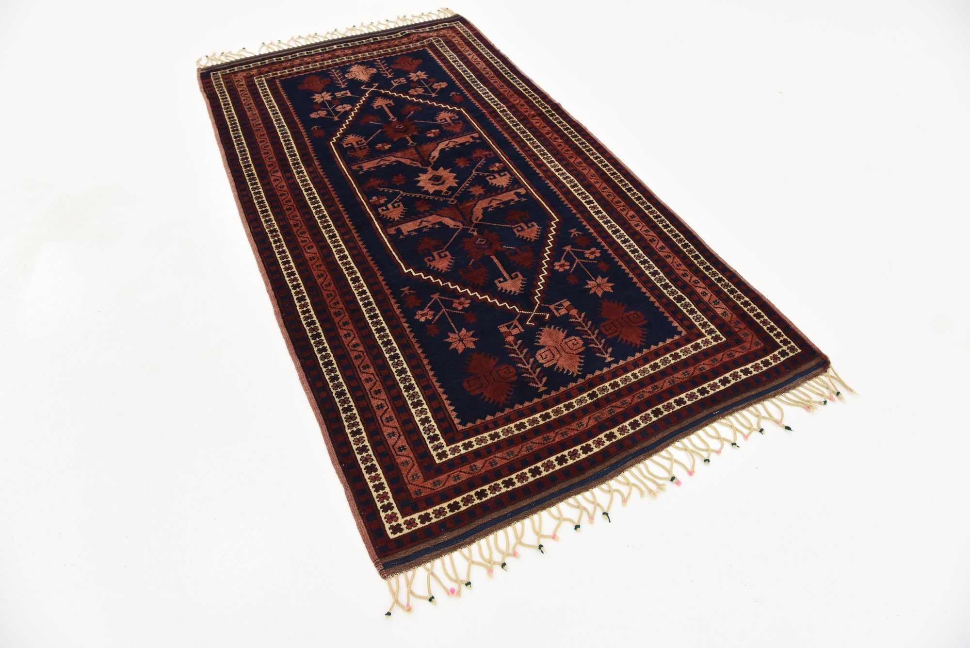 3' 5 x 6' 5 Hand Knotted Kars Oriental Wool Rug