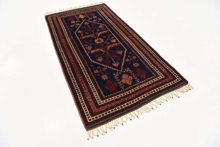 3' 5 x 6' 5 Hand Knotted Kars Oriental Wool Rug