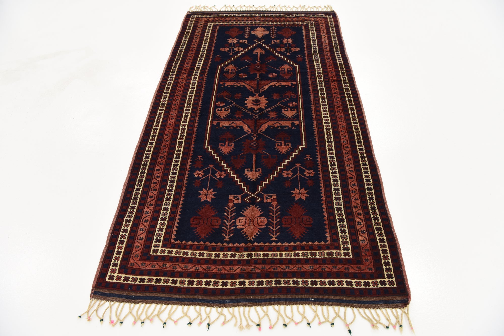 3' 5 x 6' 5 Hand Knotted Kars Oriental Wool Rug