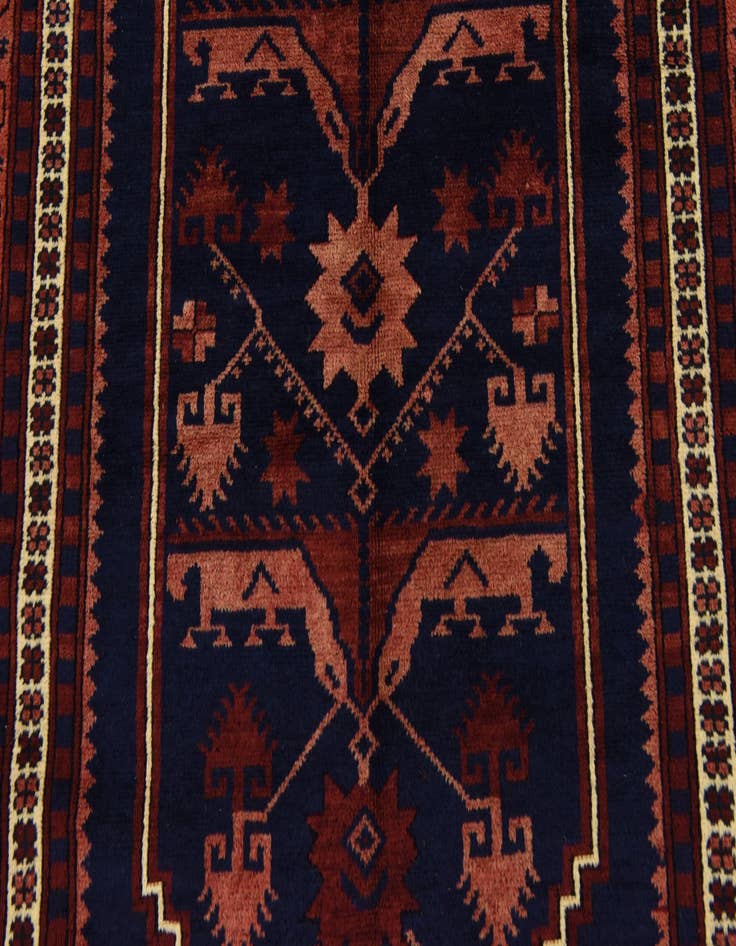 Detail image of 3' 5 x 6' 5 Hand Knotted Kars Oriental Wool Rug