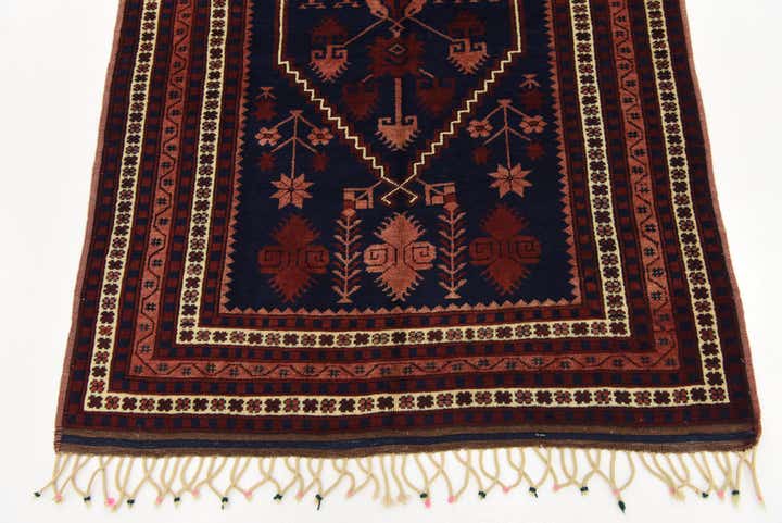 3' 5 x 6' 5 Hand Knotted Kars Oriental Wool Rug