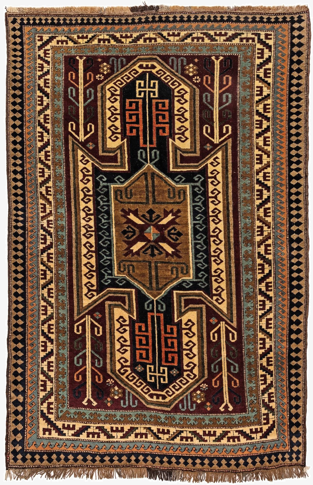 4' 10 x 7' 2  Hand Knotted Kars Wool Rug