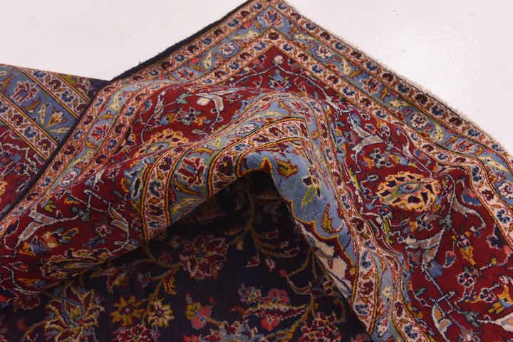 9' 10 x 12' 8 Hand Knotted Kashan Persian Wool Rug