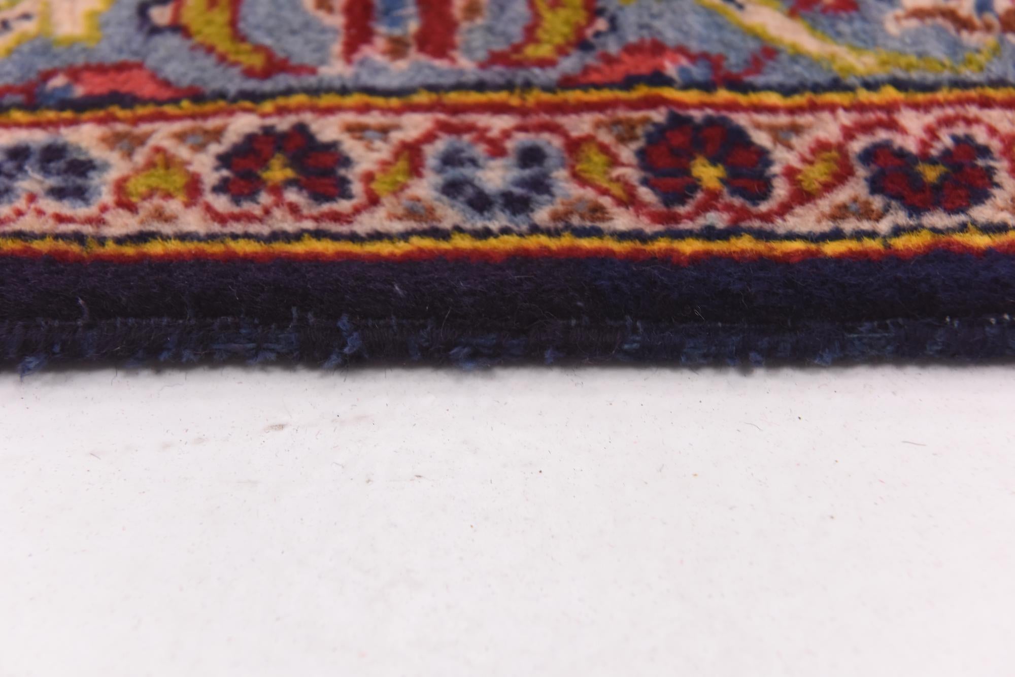 9' 10 x 12' 8 Hand Knotted Kashan Persian Wool Rug